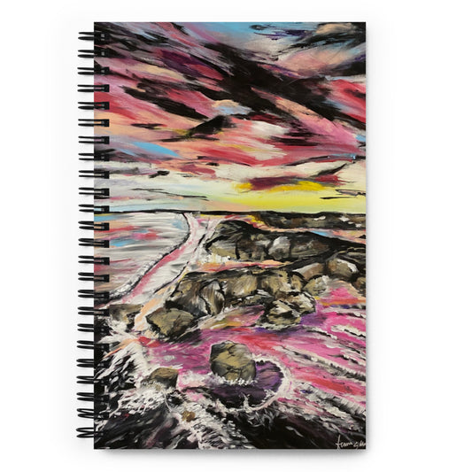 'Pink Sky' Spiral notebook
