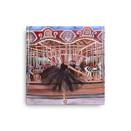 'Carousel Piourette' canvas print