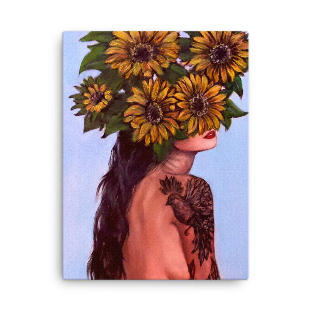 'Sunflower Mind' canvas print
