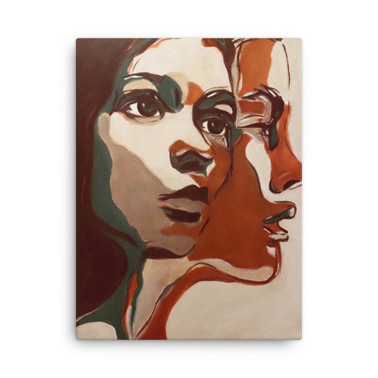 'Two Faced' canvas print