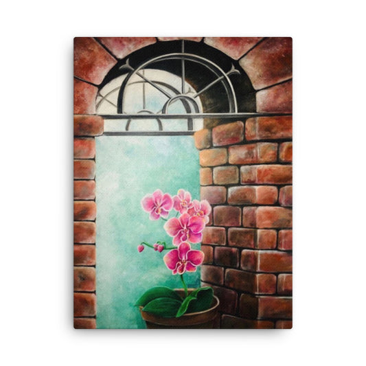 'Orchid Arch' canvas print
