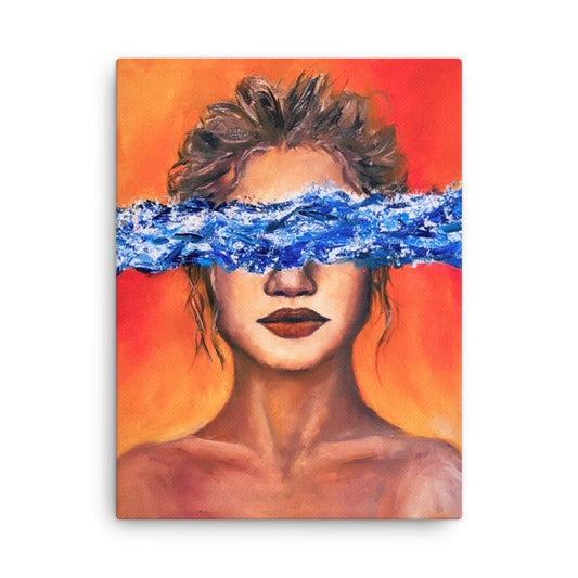 'Ocean Eyes' canvas print