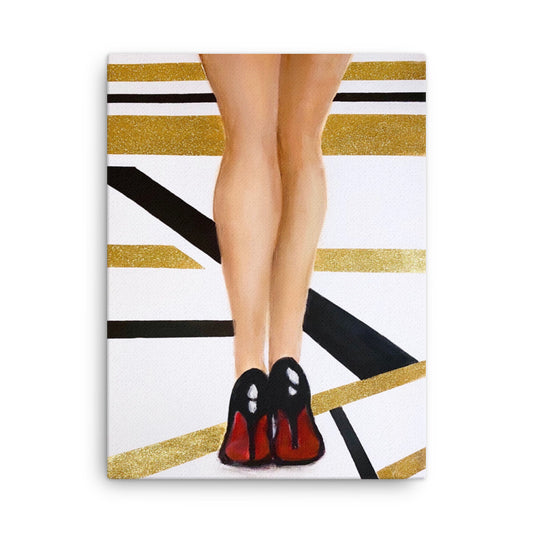 'Glam Heels' canvas print
