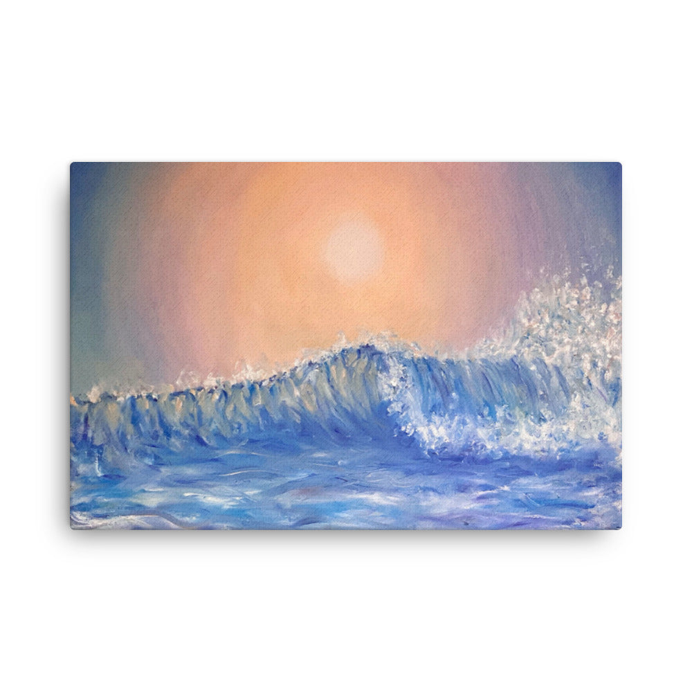 'Crashing Tranquility' canvas print